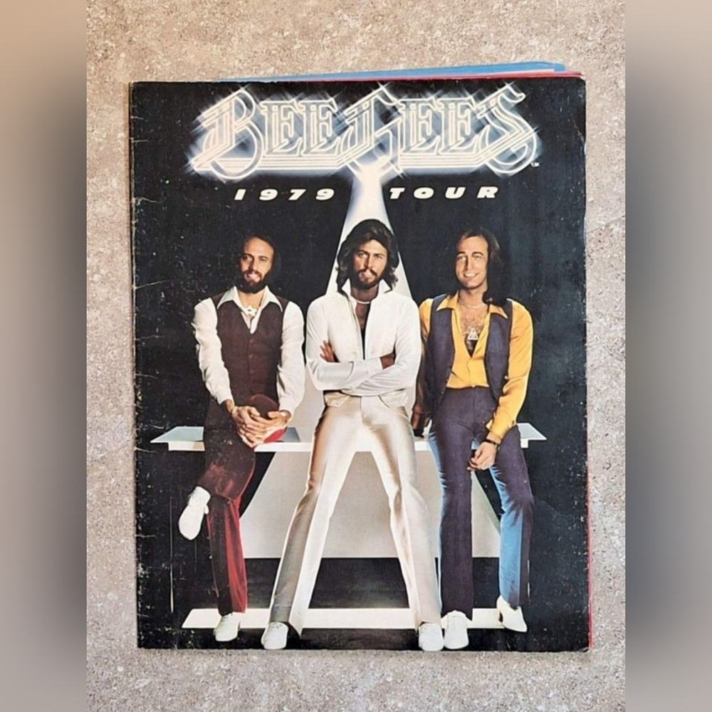 Bee Gees 1979 World Tour Concert program with Photos & Bios of Bros. & families